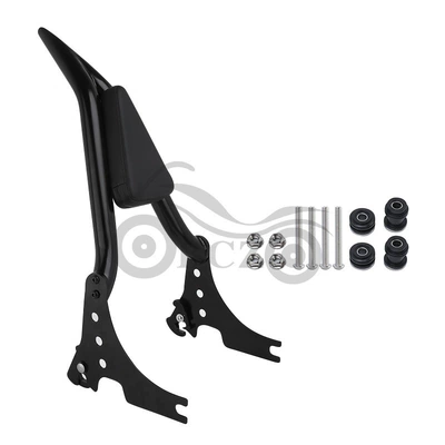 Motorcycle accessories are suitable for Harley 883 modified pointed split passenger rear backrest back cushion 04-22 (Motorcycle cushion) - black