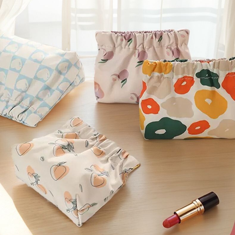 Storage Bag for Cosmetics, Digital Earphones, Data Cables, Chargers, Bluetooth Keys, Lipstick, Portable Automatic Pocket, Simple