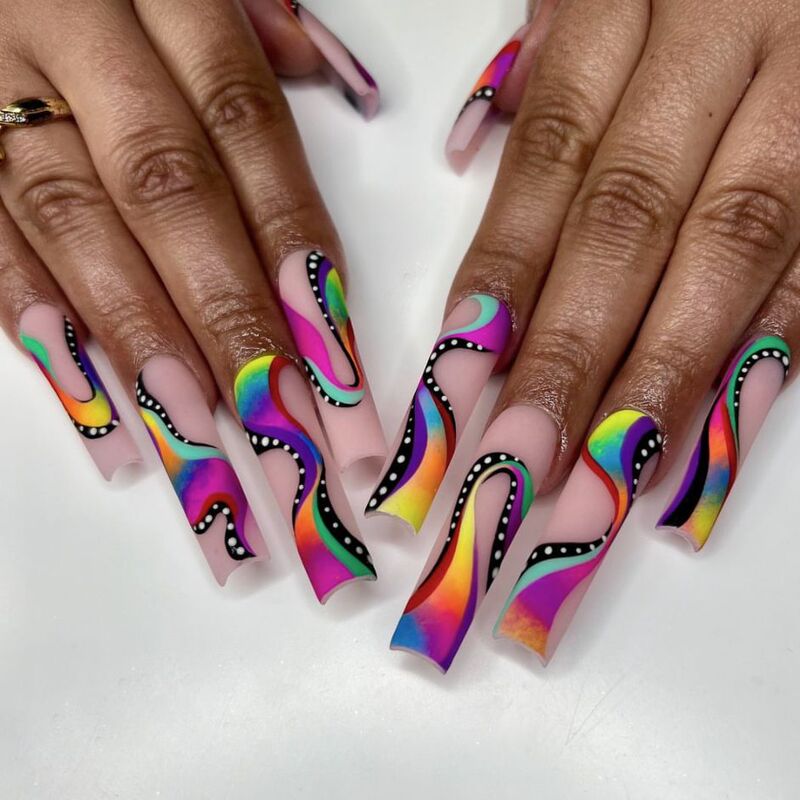 Wm-108 Hot Girl Ribbon Fake Nails Long t Colorful Cross-Border Wearable Nail Art Stickers 24 Pieces Wholesale Wm-108 Hot Girl Ribbon Fake Nails Long t Colorful Cross-Border Wearable Nail Art Stickers 24 Pieces Wholesale