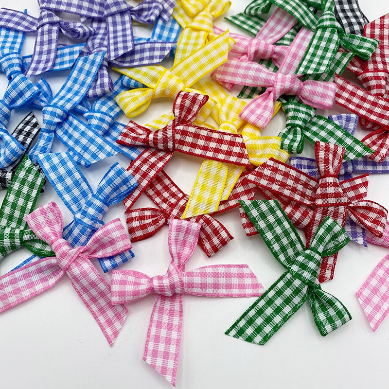 【】1cm3 grid bow candy color DIY cake gift box fashion doll figure decoration