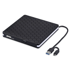 USB external optical drive, laptop DVD burner, disc player, optical drive, portable CD