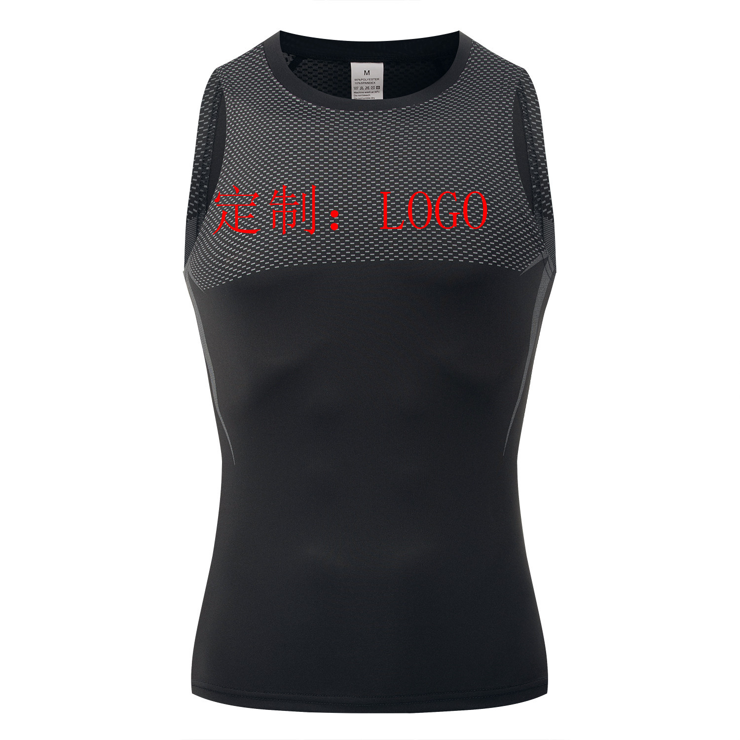 GYM Europa y América hombre moda compresión de cuello redondo camiseta de secado rápido apretada transpiración fitness correr camiseta deportiva de manga larga