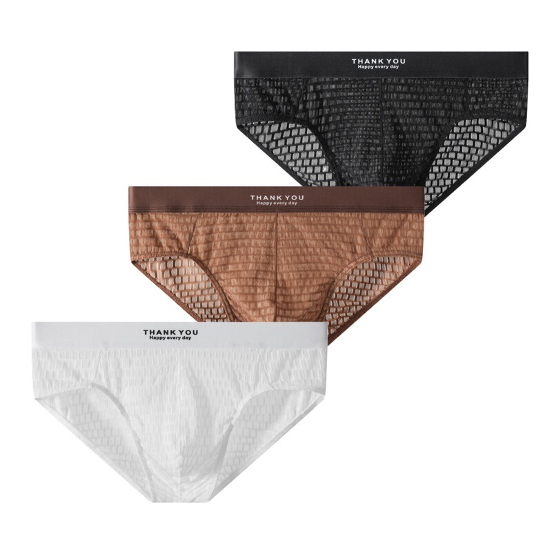 Men's Underwear, Boys' Mesh Transparent Breathable Briefs with Lettered Waistband, Men's Sexy and Fun Sports Briefs Men's Underwear, Boys' Mesh Transparent Breathable Briefs with Lettered Waistband, Men's Sexy and Fun Sports Briefs