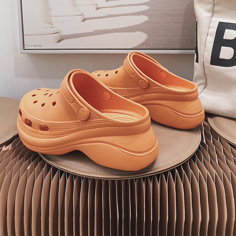 Summer Thick-soled Baotou Cave Shoes Women's Outwear Slippers Slippers High-heeled Women's Sandals Women's Non-slip Wholesale Summer Thick-soled Baotou Cave Shoes Women's Outwear Slippers Slippers High-heeled Women's Sandals Women's Non-slip Wholesale
