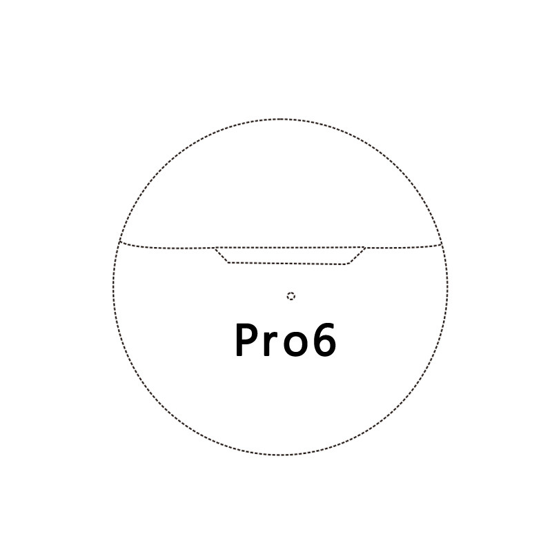 華強北第2世代タッチ式ワイヤレスBluetoothイヤホン、音楽鑑賞用pro6、Xiaomi、Huawei、Apple対応、ゲーミング、低遅延|undefined