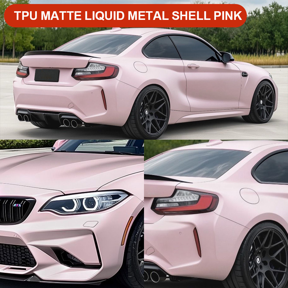 Axxpel Matte Liquid Metal Shell Powder Tpu Car Paint Surface Color Change Colorful Car Wrap Protective Film Ppf Heat Repair