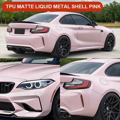 Axxpel Matte Liquid Metal Shell Powder Tpu Car Paint Surface Color Change Colorful Car Wrap Protective Film Ppf Heat Repair (Auto Color Change Film) - tpu-matte-liquid-metal-shell-powder-152m-15m