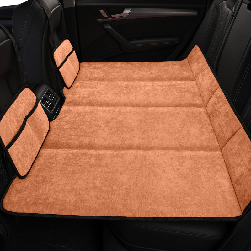 車載用シェニール折りたたみベッド、汎用エアレス車用寝具、後部座席用睡眠グッズ、折りたたみ式マットレス|undefined