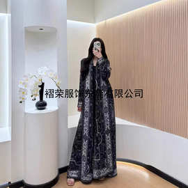 三宅褶皱女装春季新款欧美款大码女士女装风衣女装外套