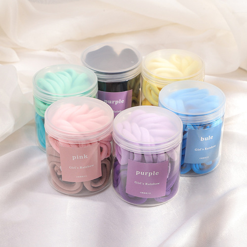 New Korean version of the internet celebrity nylon hair circle seamless head rope can high elasticity hair rope towel circle elastic band wholesale 