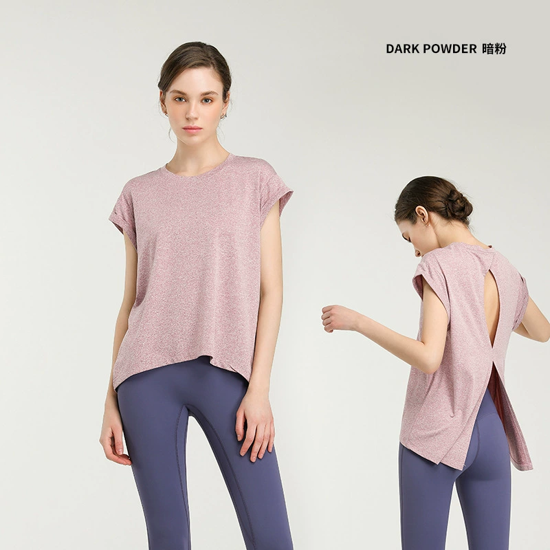 Модная дышащая одежда для йоги, спортивный костюм, sexy T-shirt для зала, городской стиль, интернет-звезда