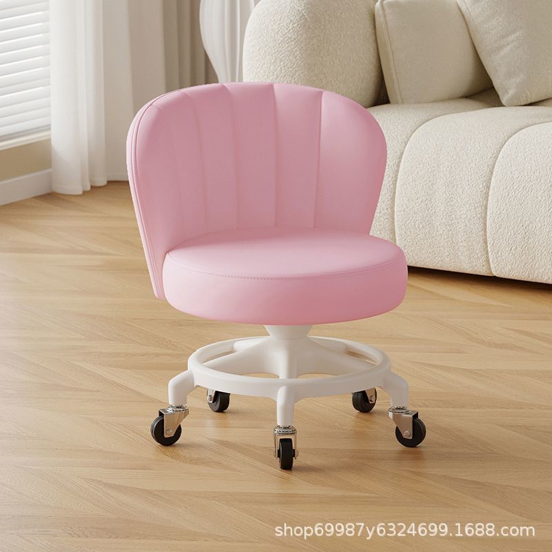 Rueda universal anti-rollback pequeña polea taburete baja silla respaldada para el hogar con un niño banco redondo rueda de correa rueda silenciosa