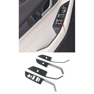 Suitable for Jaecoo J5 Ev Other Automotive Interior Supplies - for-jaecoo-j5-ev-lhdpower-window-switch-panel-trim-abs-carbon-fiber-texture-4-pieces