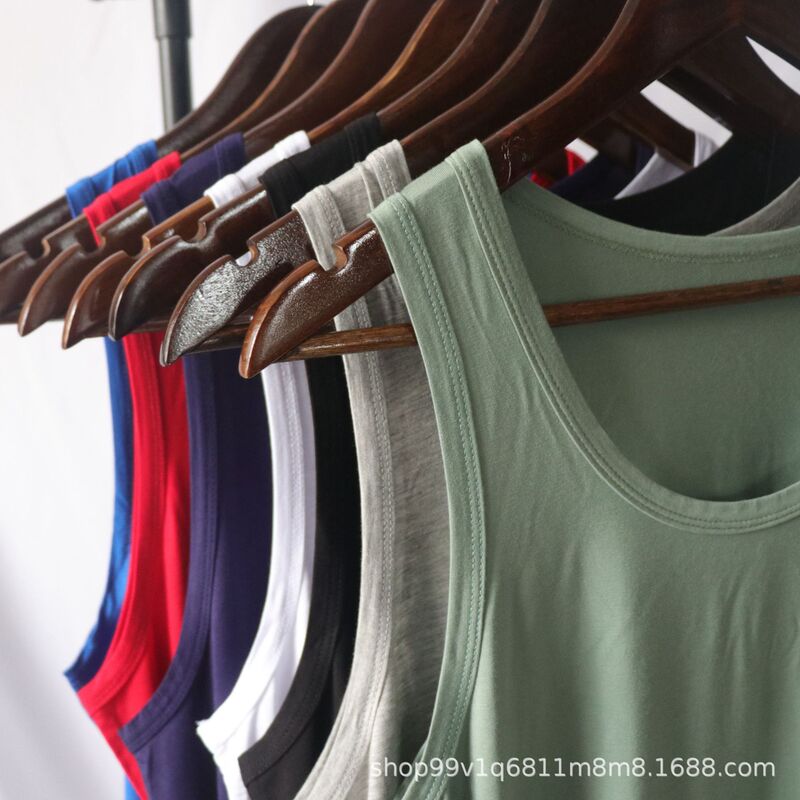Men's Modal Vest, Skin-Friendly and Soft Sports Vest, Large Size, Loose Fit, Direct Supply from the Manufacturer