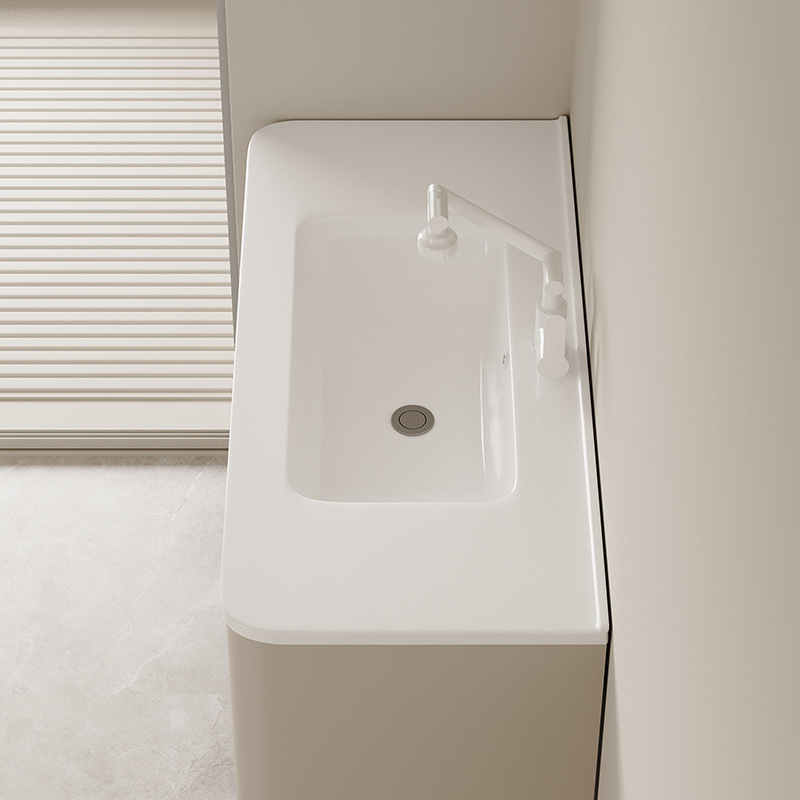 armario de baño de panal de aluminio arco anti-colisión lavabo armario combinado lavabo armario de baño lavabo cerámico lavabo image 4