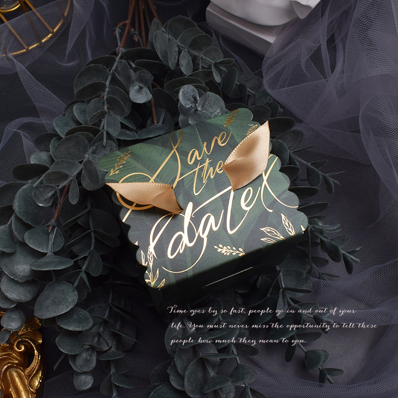 Wedding candy box, high-end Chinese wedding candy packaging bag, engagement return gift candy box, wholesale companion gift box