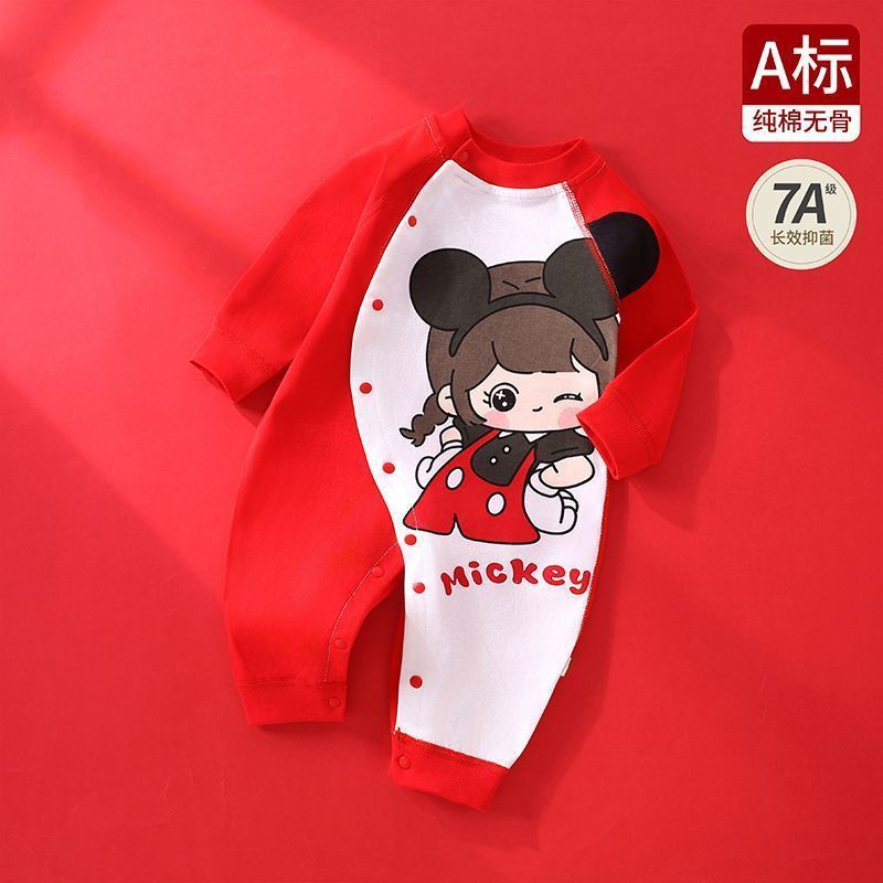 春秋婴儿连体衣纯棉宝宝小动物衣服新生儿外出家居服a类可爱炸街|undefined