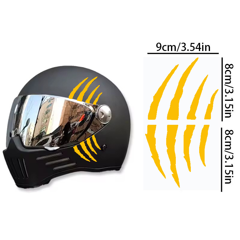 Monster Ghost Claw Scratch Sticker Personalisierte Kreative DIY Offroad Motorrad Helm Dekoration_voghion.com