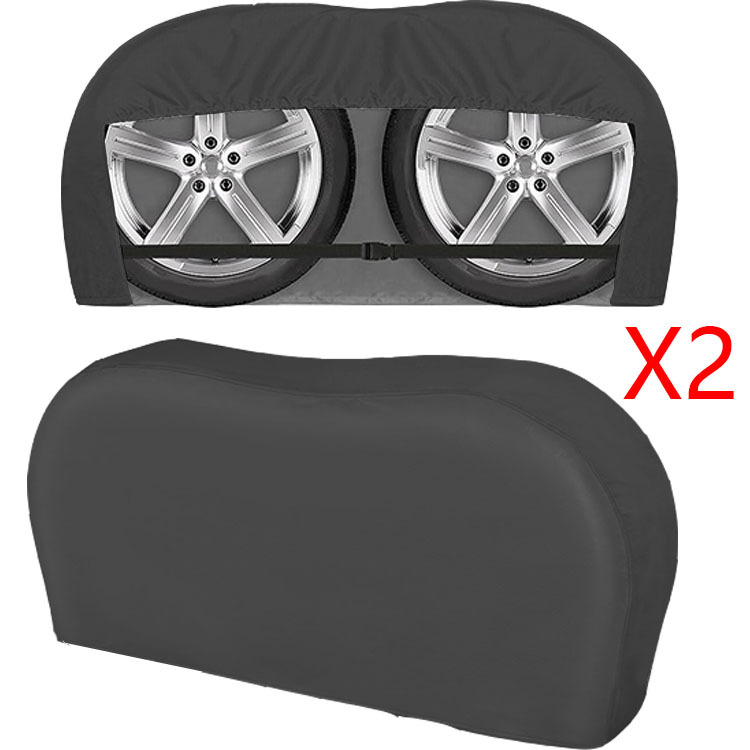Amazon Cross-Border Car Tire Cover Two-Wheel Truck Trailer Rv Wheel Protective Cover Tire Dust Cover