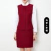 Red vest, skirt