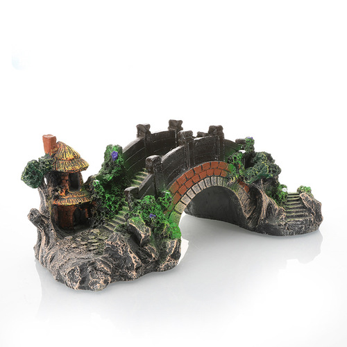 New fish tank decorative modeling crafts, aquarium resin crafts, large, medium and small bridges