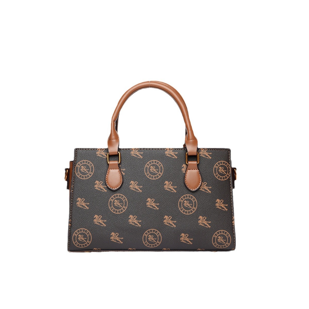 2024 invierno nuevo estilo de transmisión en vivo retrógrado impresión bolso especial de moda de gran capacidad bolso de hombro de mujer