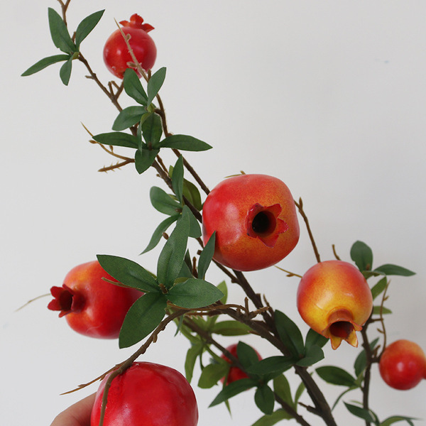 Artificial flower pomegranate fruit decorative ornaments living room…
