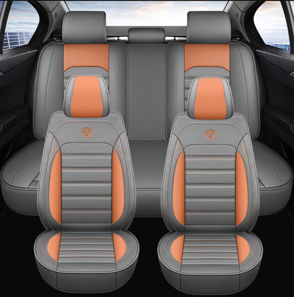 Cross-Border Amazon Car Seat Cushion, All-Season, Full Leather, Fully Covered, Wear-Resistant, Breathable, Car Interior Seat Cushion Cover