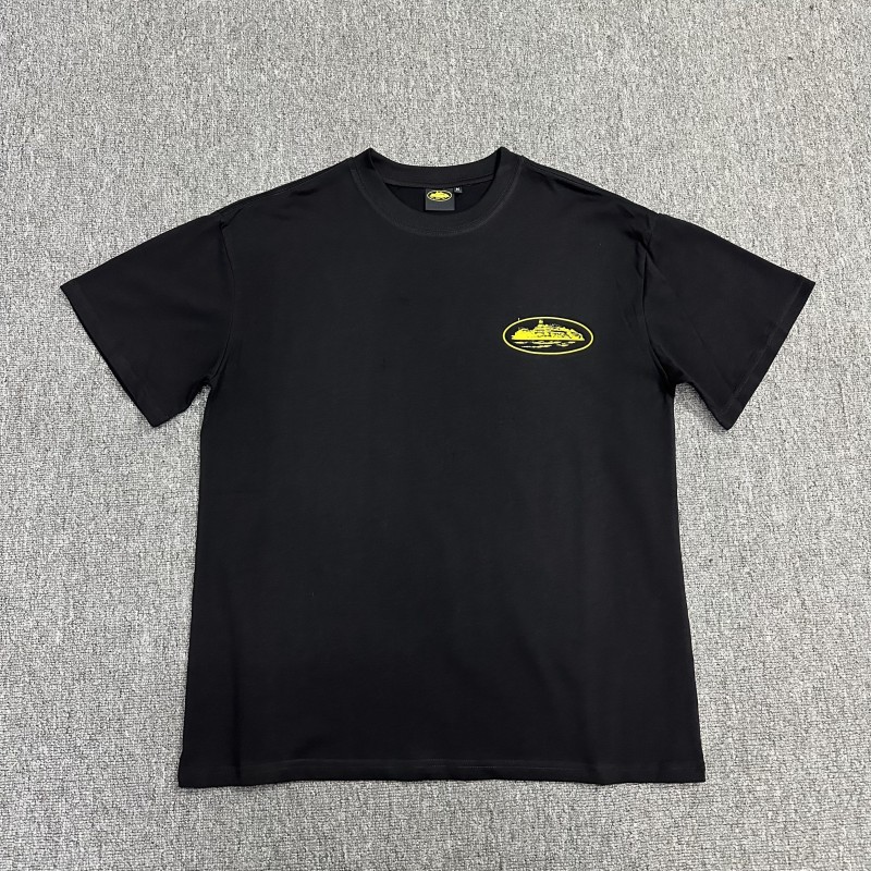 Comercio exterior al por mayor Alcatraz Basic Series C0rteiz Phantom Letter Logo Camiseta impresa Traje de pareja