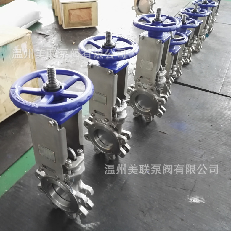 DN400闸板阀DN300DN600手动DN500304316刀闸阀插板阀