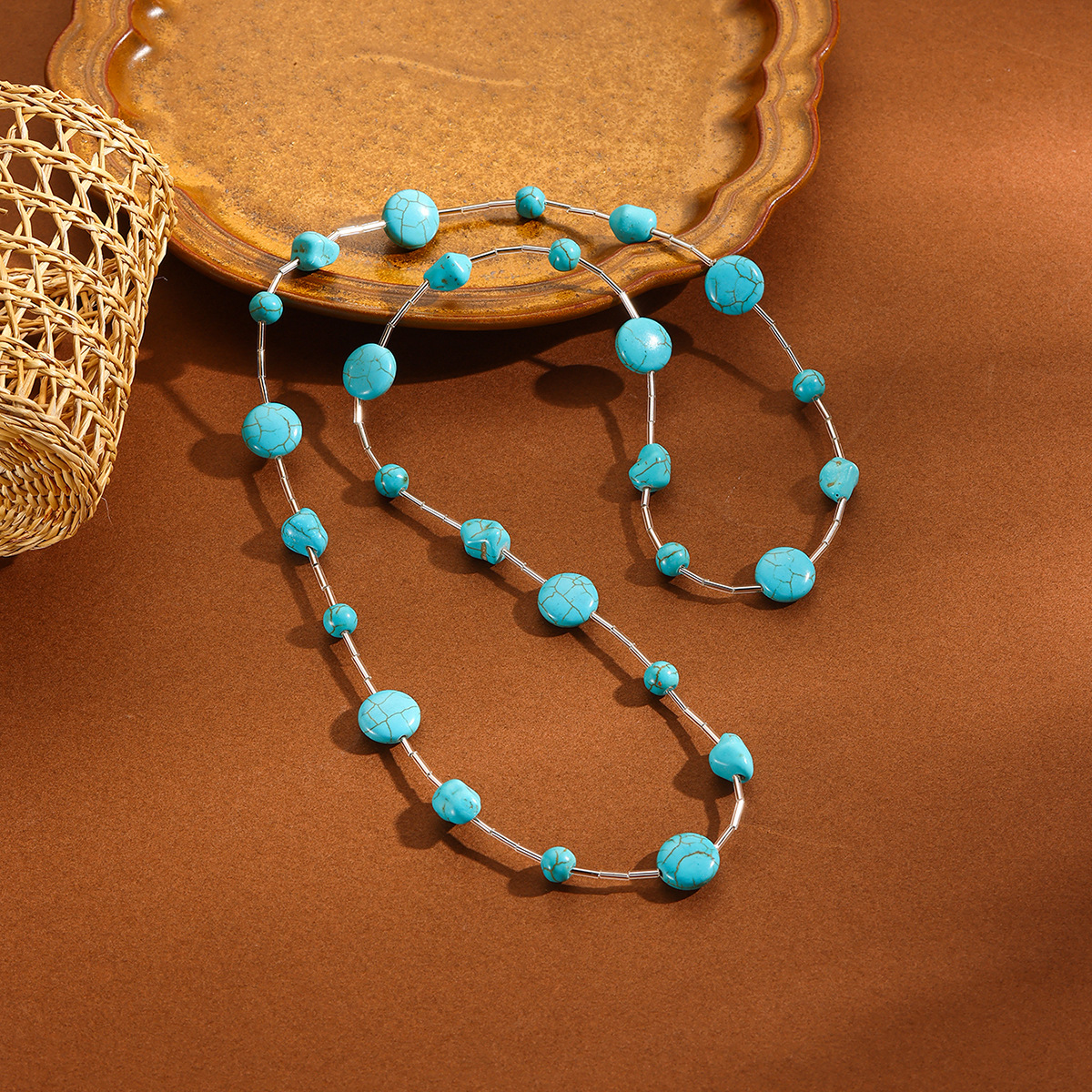 new products autumn and winter simple long crystal new Chinese style new sweater chain long necklace_voghion.com