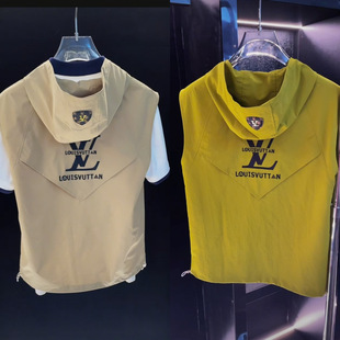 Light Luxury and High-End Loose Men's Tops 2025 Summer New European Station High-Definition Letter Trendy Brand Men's Vest