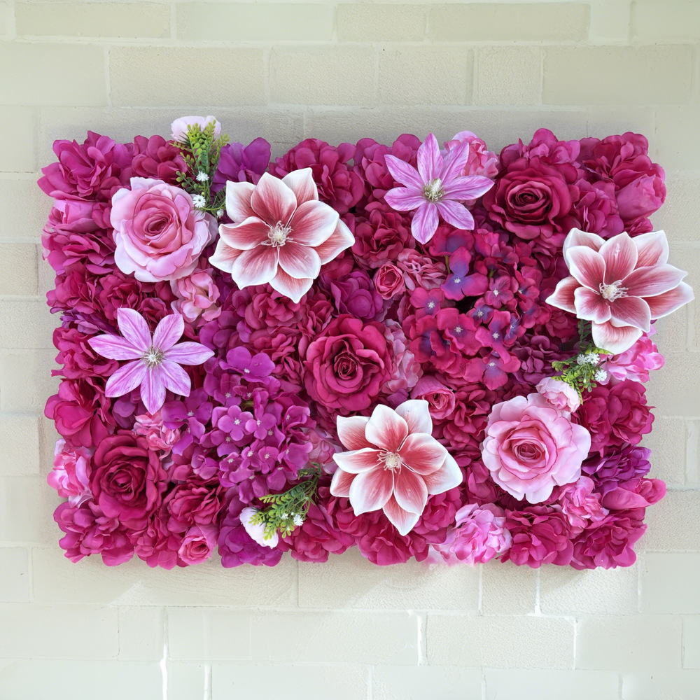 Pared de fondo de boda, decoración de hileras de flores artificiales, escaparate del centro comercial, pared de flores, estudio fotográfico, accesorios de tiro, suministros