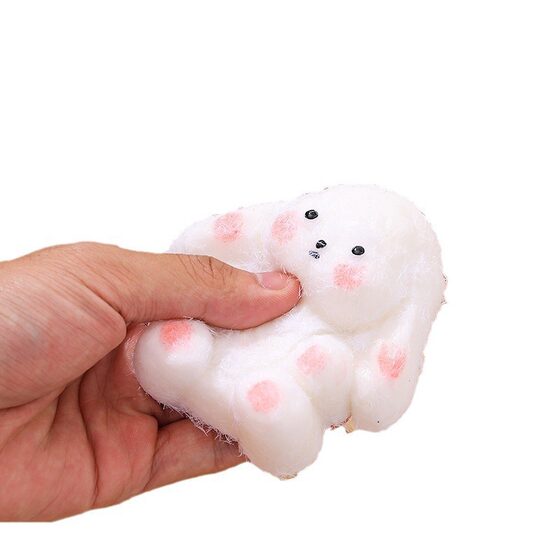 Little Red Riding Book with Super Soft Ear-hanging Rabbit Plush Pinch Music Toy Pinch Music Mud Sense High Color Value Decompression Artifact