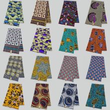 African print wax Ankara fabric非洲蜡染布双面印安卡拉印花棉