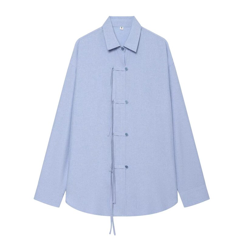 Myst&Za New Summer Women's Clothing Simple Design New Chinese Style Versatile Casual Shirt for Women 05193735406