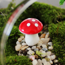 苔藓微景观小摆件 树脂小蘑菇 红色迷你蘑菇 多肉园艺DIY工艺品