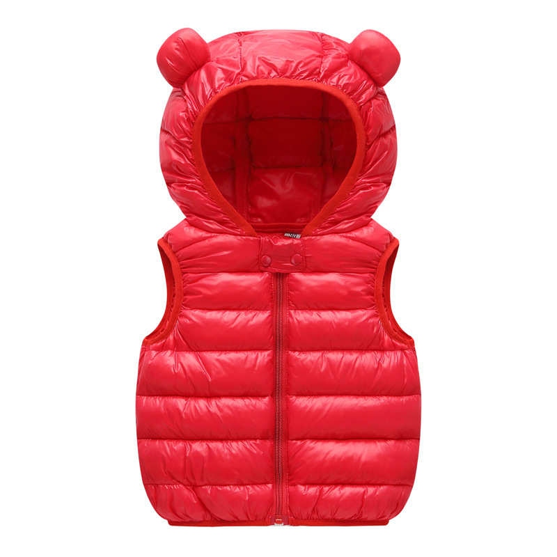 Chaleco de bebé abajo algodón Otoño e Invierno ropa niñas chaleco casual ligero chaleco infantil niños abrigo ESTILO OCCIDENTAL