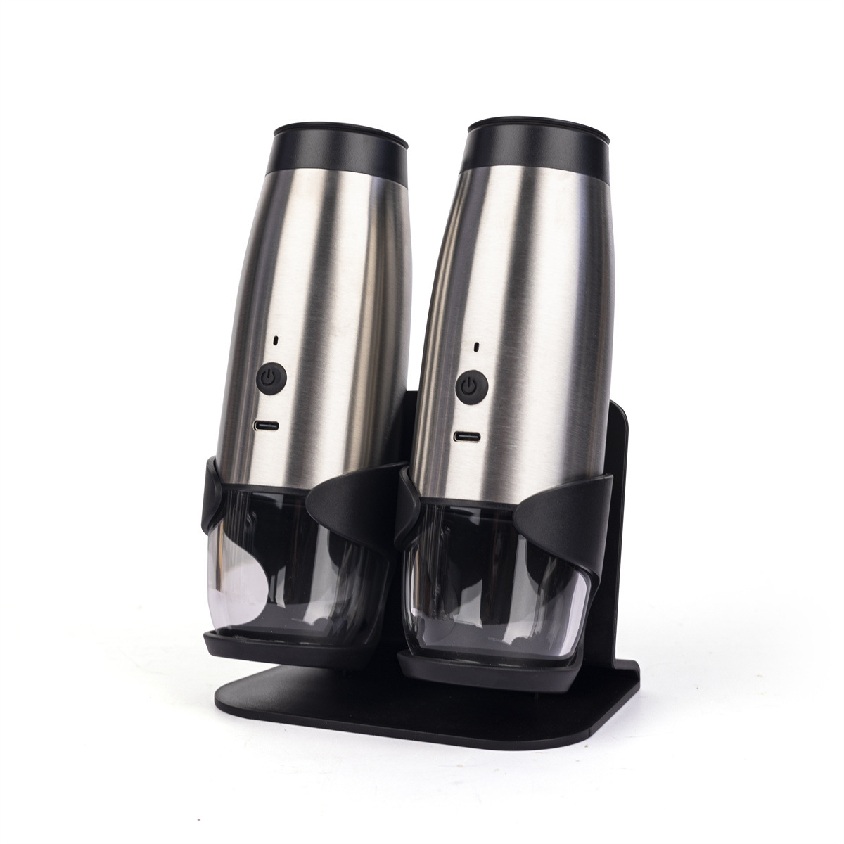 Molino de pimienta eléctrica molino de sal marina de pimienta doméstica base USB doble carga combinación de fábrica de origen