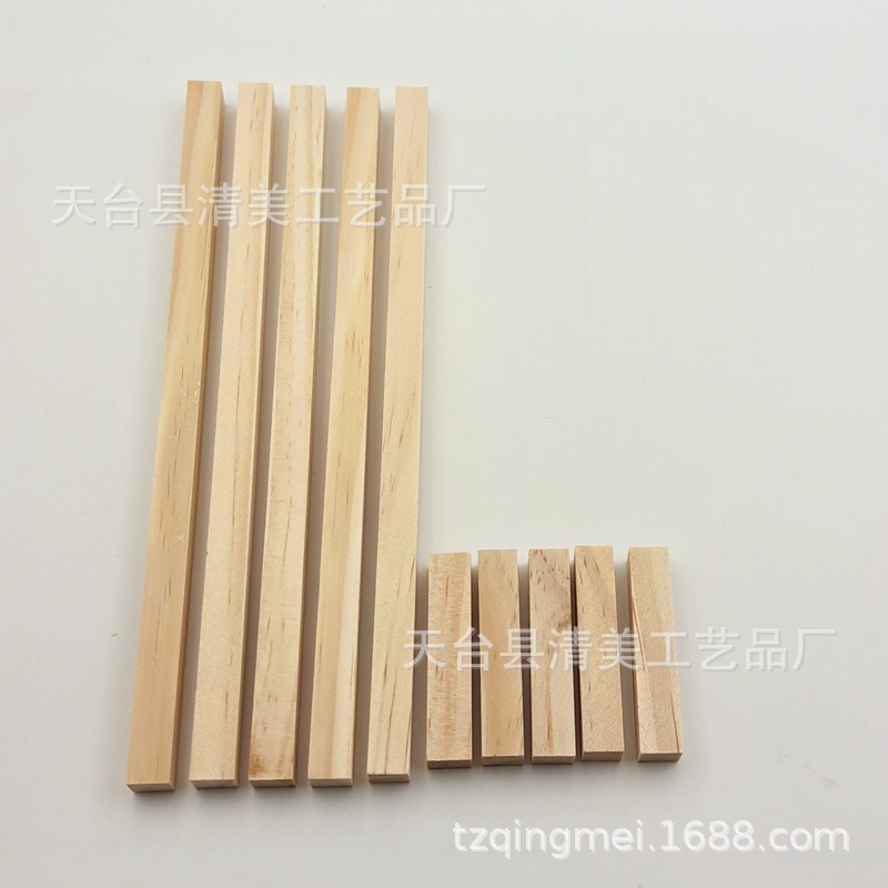 10mm grueso tridimensional madera rectángulo cuadrado madera 5cm/20cm rectángulo palo de madera
