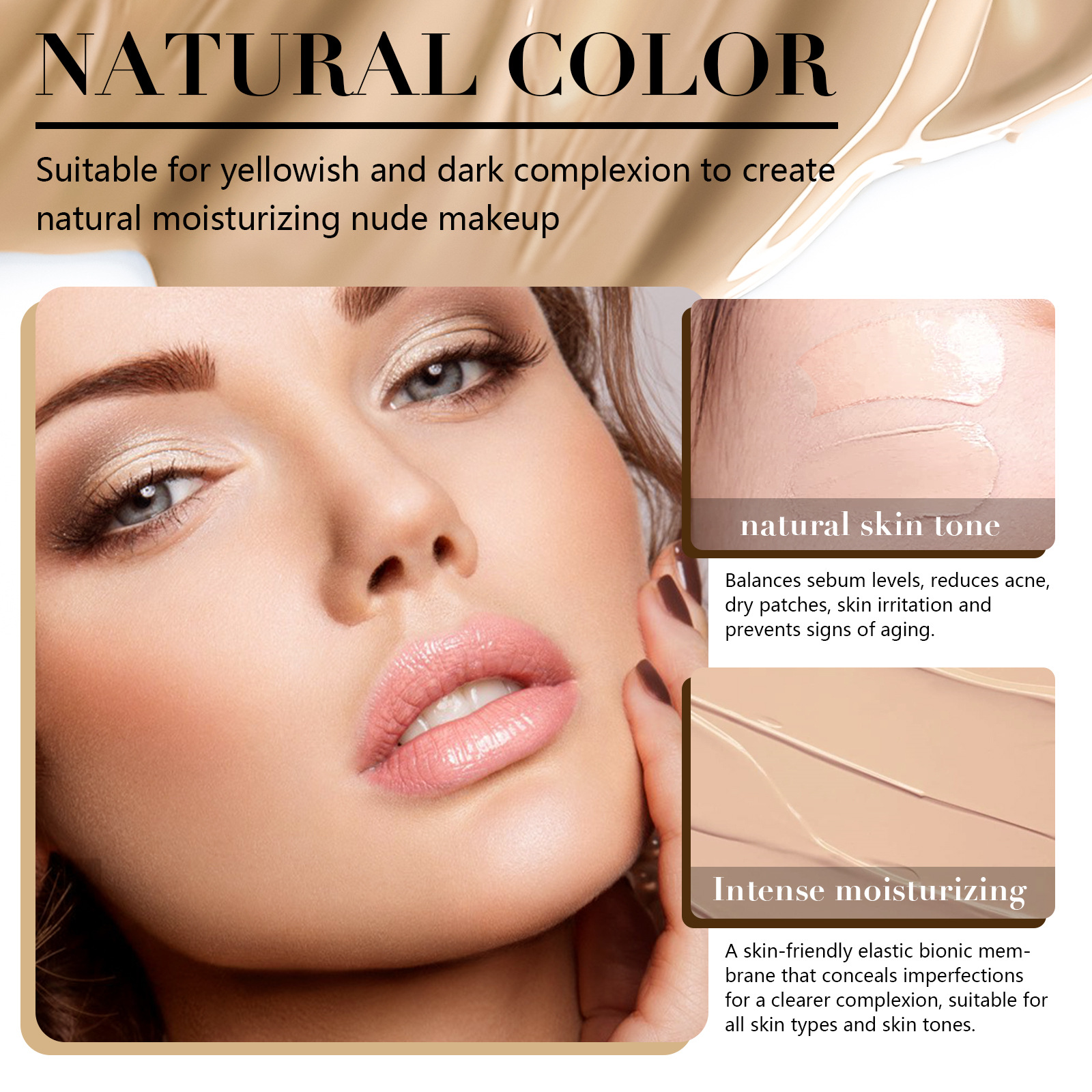 Title 4, Mushroom Shaped Air Cushion Liquid Foundation M...