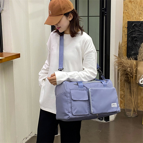 Large travel toiletry bag, high appearance, large capacity, dry and wet separation storage bag, outdoor swimming portable shoulder bag