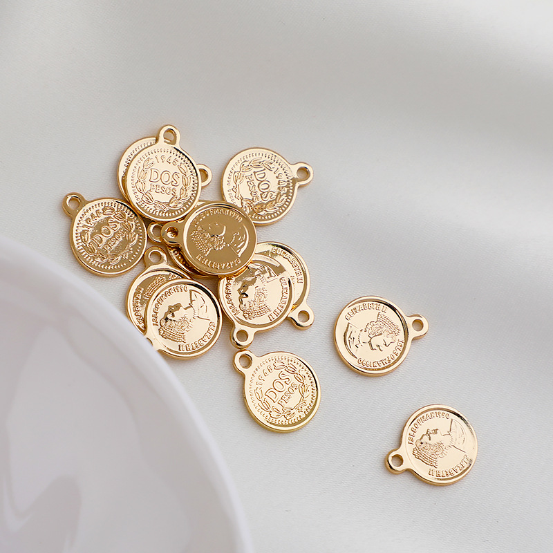 12.5*10mm, 8*10mm Jewelry Making Size 1 Piece 12.5*10mm 8*10mm Hole 1~1.9mm Metal Letter Heart Shape Jewelry Accessories Pendant
