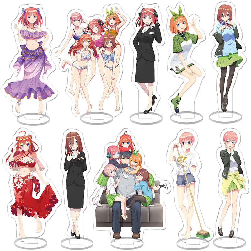 五等分的花嫁新娘 立牌中野一花二乃三玖四葉五月戀愛亞克力擺件