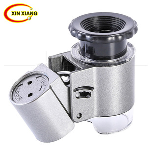 LED灯UV验钞50倍玉石茶叶金花鉴赏显微镜珠宝古玩字画鉴定放大镜