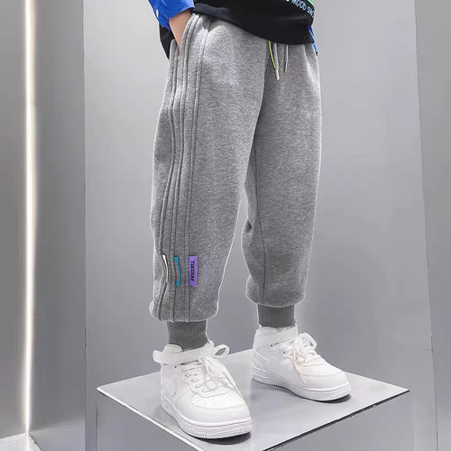 Children's Athletic Pants for Older Boys - Spring and Autumn Version 2024 New Arrival Kids' Underpants for Boys - Stylish Long Pants Spring Outfit