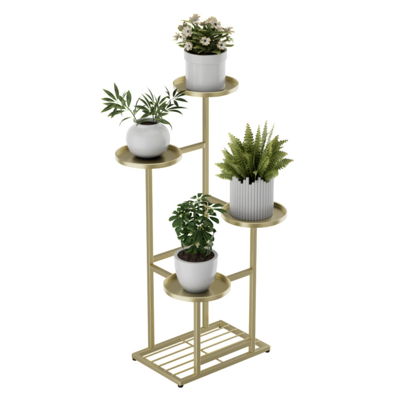 軽量高級バルコニーフラワーラックマルチポット階層型床置き金属植物ラックインターネット有名人インスタイル家庭用屋内省スペース|undefined