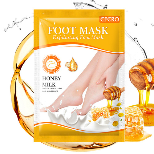 Efero Honey Foot Mask, Dead Skin & Callus Remover, Foot Patch for Rough Feet, Exfoliating Foot Mask