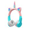 Bluetooth headset head -wearing unicorn cartoon light -light wireless heavy bass ear ear Bluetooth headset Shantou factory