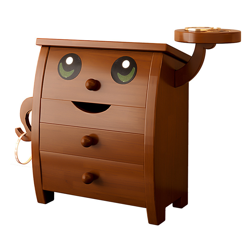 Caja de joyería de madera sólida caja de almacenamiento de escritorio exquisita 2025 caja de joyería de oro para regalos de boda collar caja de exhibición de joyería